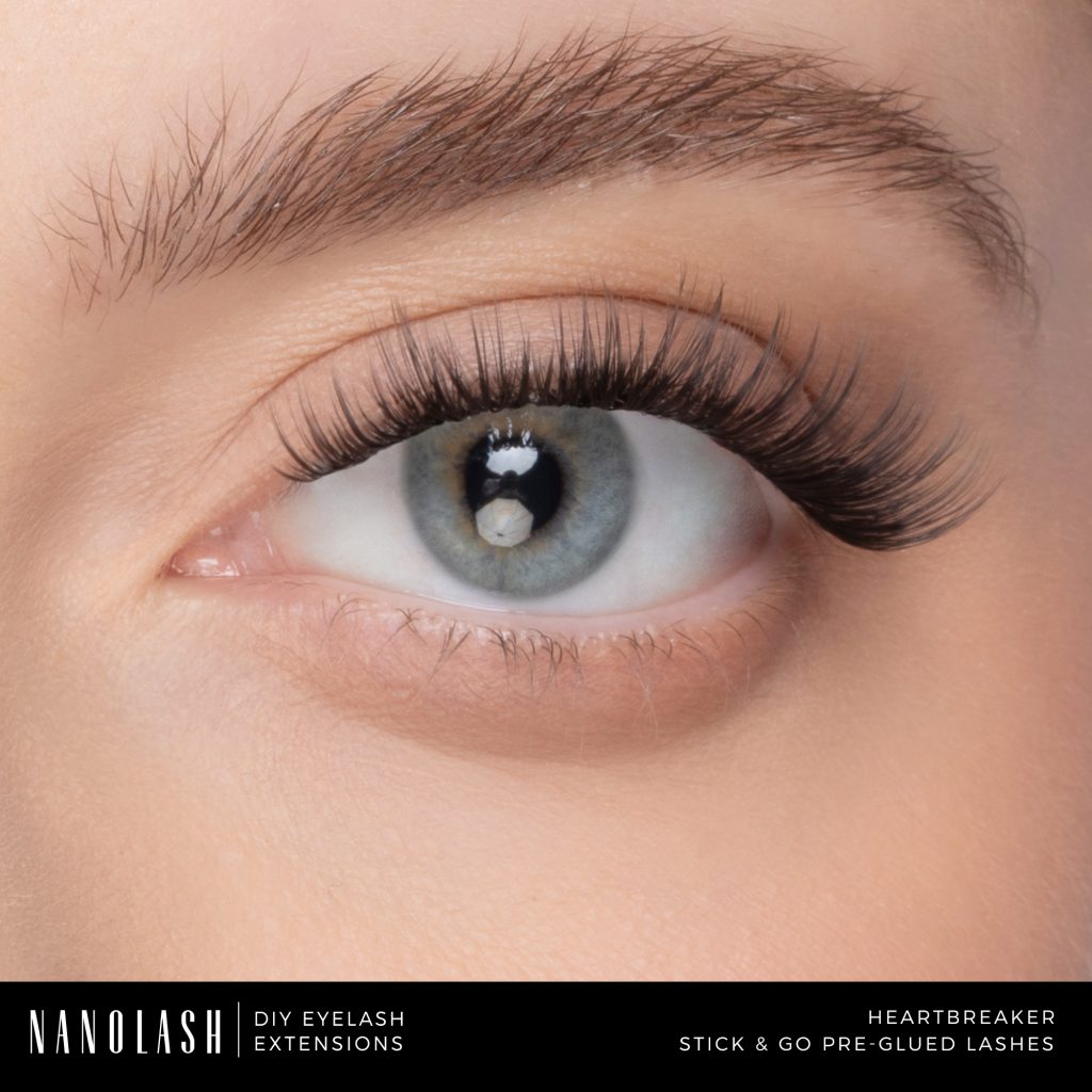 Nanolash Stick & Go Pre-Glued Lashes – Unique Cluster Lashes For Easy At-Home Application